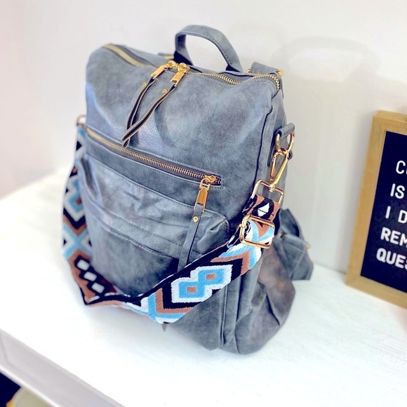 BRAND NEW! Aqua Brown Crossbody Strap💙 ~BAG NOT INCLUDED~ - Picture 5 of 8